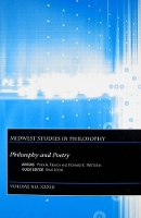 Book Cover for Philosophy and Poetry, Volume XXXIII by Peter A French