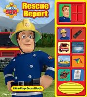 Book Cover for Fireman Sam: Rescue Report Lift-a-Flap Sound Book by PI Kids