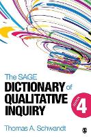 Book Cover for The SAGE Dictionary of Qualitative Inquiry by Thomas A. Schwandt