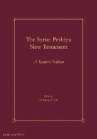 Book Cover for The Syriac Peshiṭta New Testament by Timothy A Lee