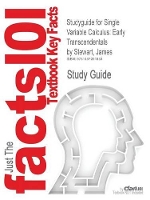 Book Cover for Studyguide for Single Variable Calculus by Cram101 Textbook Reviews