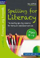 Book Cover for Spelling for Literacy for ages 8-9 by Andrew Brodie