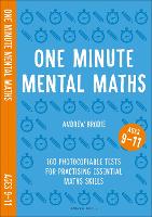 Book Cover for One Minute Mental Maths for Ages 9-11 by Andrew Brodie