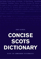 Book Cover for Concise Scots Dictionary by Scottish Language Dictionaries