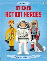 Book Cover for Sticker Action Heroes by Megan Cullis