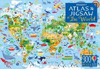 Book Cover for Usborne Atlas and Jigsaw The World by Sam Smith