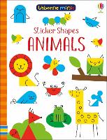 Book Cover for Sticker Shapes Animals by Sam Smith