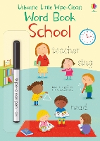 Book Cover for Little Wipe-Clean Word Book School by Felicity Brooks