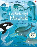 Book Cover for First Sticker Book Narwhals by Holly Bathie