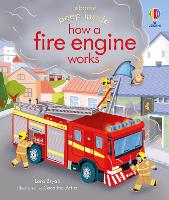 Book Cover for Peep Inside how a Fire Engine works by Lara Bryan