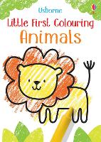 Book Cover for Little First Colouring Animals by Kirsteen Robson