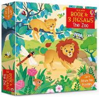 Book Cover for Usborne Book and 3 Jigsaws: The Zoo by Sam Taplin