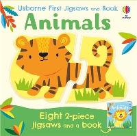 Book Cover for Usborne First Jigsaws And Book: Animals by Matthew Oldham
