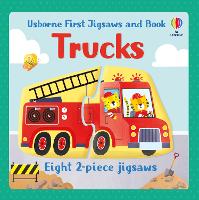 Book Cover for Usborne First Jigsaws and Book: Trucks by Abigail Wheatley