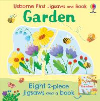 Book Cover for Usborne First Jigsaws And Book: Garden by Matthew Oldham