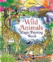 Book Cover for Wild Animals Magic Painting Book by Sam Baer