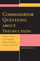 Book Cover for Commonsense Questions about Instruction by Gerard Giordano