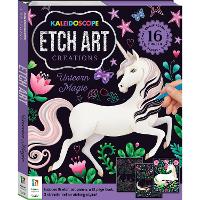 Book Cover for Kaleidoscope Etch Art Creations Unicorn Magic by Hinkler Pty Ltd