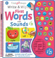 Book Cover for Write and Wipe First Words with Sound by Hinkler Pty Ltd