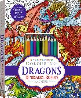 Book Cover for Kaleidoscope Colouring Dragons Dinosaurs Robots and More by Hinkler Pty Ltd