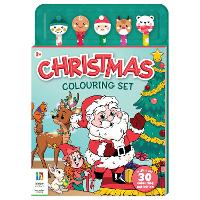 Book Cover for Christmas Colouring Set by Hinkler Pty Ltd