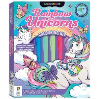 Book Cover for Kaleidoscope Colouring Kit Rainbow Unicorns by Hinkler Pty Ltd