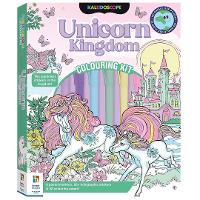 Book Cover for Kaleidoscope Colouring Kit Pastel Unicorns and More by Hinkler Pty Ltd