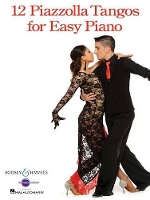 Book Cover for 12 Piazzolla Tangos for Easy Piano by Astor Piazzolla