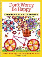 Book Cover for Don't Worry, Be Happy Coloring Book Treasury by Thaneeya McArdle