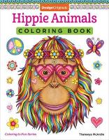 Book Cover for Hippie Animals Coloring Book by Thaneeya McArdle