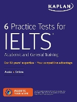 Book Cover for 6 Practice Tests for IELTS Academic and General Training by Kaplan Test Prep