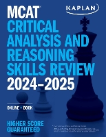 Book Cover for MCAT Critical Analysis and Reasoning Skills Review 2024-2025 by Kaplan Test Prep