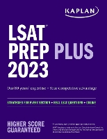 Book Cover for LSAT Prep Plus 2023: Strategies for Every Section + Real LSAT Questions + Online by Kaplan Test Prep