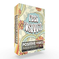 Book Cover for Positive Vibes Wall Collage Kit by Adams Media