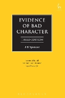 Book Cover for Evidence of Bad Character by J R University of Cambridge, UK Spencer