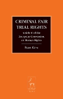 Book Cover for Criminal Fair Trial Rights by Ryan Goss