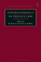 Book Cover for Apportionment in Private Law by Professor Kit (University of Queensland, Australia) Barker