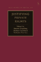 Book Cover for Justifying Private Rights by Professor Simone Degeling