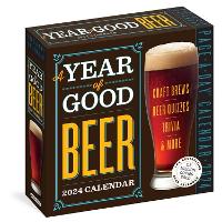 Book Cover for Year of Good Beer Page-A-Day Calendar 2024 by Amahl Turczyn, Workman Calendars
