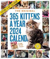 Book Cover for 365 Kittens-A-Year Picture-A-Day Wall Calendar 2024 by Workman Calendars