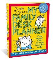 Book Cover for Sandra Boynton's My Family Desk Planner 17-Month 2023-2024 Weekly/Monthly Organizer Calendar by Sandra Boynton