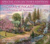 Book Cover for Thomas Kinkade Special Collector's Edition with Scripture 2025 Deluxe Wall Calendar with Print by Thomas Kinkade