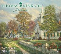 Book Cover for Thomas Kinkade Studios 2025 Deluxe Wall Calendar with Scripture by Thomas Kinkade