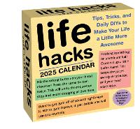 Book Cover for Life Hacks 2025 Day-to-Day Calendar by Keith Bradford, 1000lifehackscom