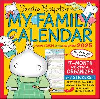 Book Cover for Sandra Boynton's My Family Calendar 17-Month 2024-2025 Family Wall Calendar by Sandra Boynton