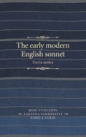 Book Cover for The Early Modern English Sonnet by Laetitia Sansonetti