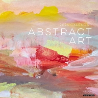 Book Cover for Abstract Art 2024 12 X 12 Wall Calendar by Willow Creek Press