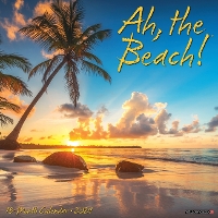 Book Cover for Ah, the Beach! 2024 12 X 12 Wall Calendar by Willow Creek Press