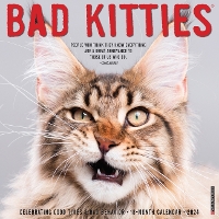 Book Cover for Bad Kitties 2024 12 X 12 Wall Calendar by Willow Creek Press