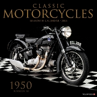 Book Cover for Classic Motorcycles 2024 12 X 12 Wall Calendar by Willow Creek Press